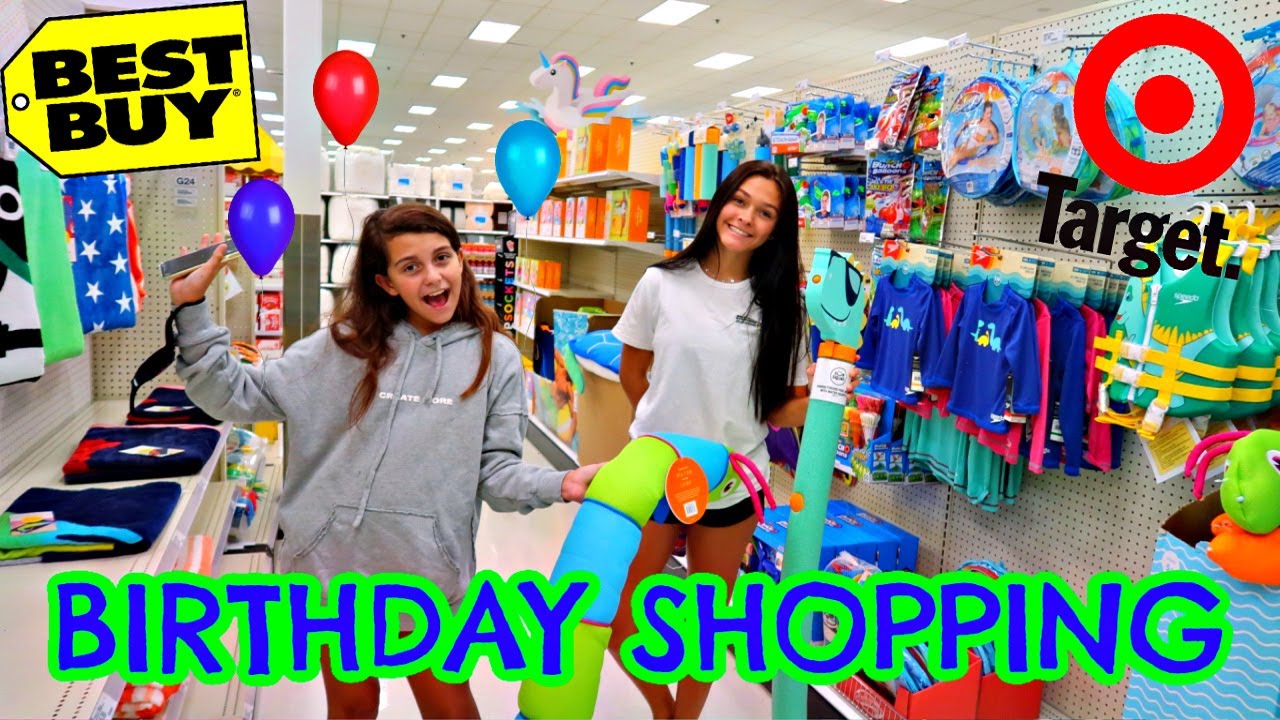 COME SHOP WITH US FOR ELLIE'S BIRTHDAY! EMMA AND ELLIE