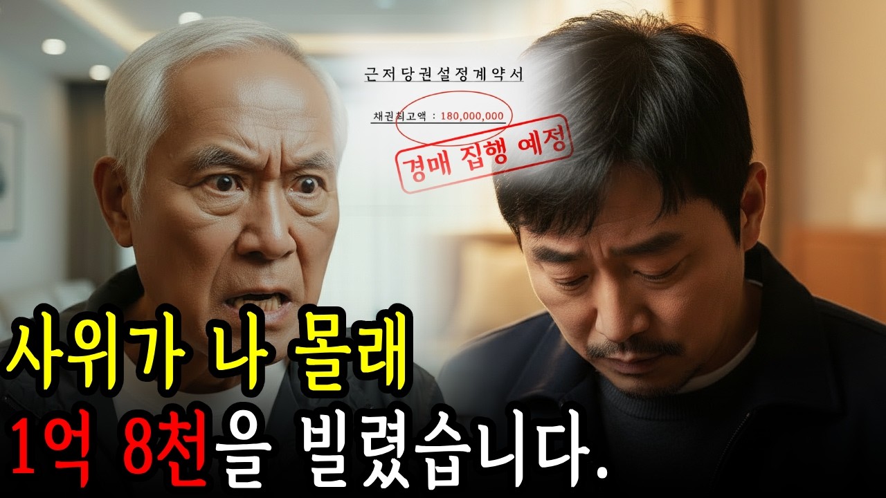 사위가 나 몰래 1억8천을 빌렸습니다… 아버지 집에 근저당이 잡혔습니다 | 인생사연 | 시니어사연 | 오디오북