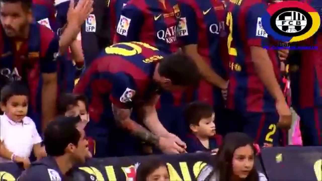 Leo And Thiago Messi After Deportivo Match HD