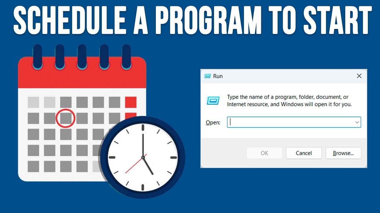Schedule a Program to Automatically Start on a Specific Date and Time