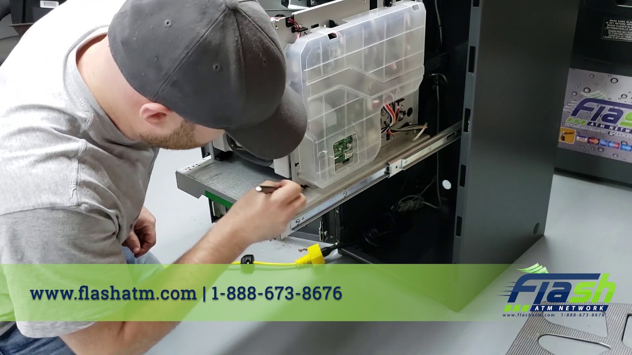 ATM Hyosung Halo II   Cash Dispenser Removal