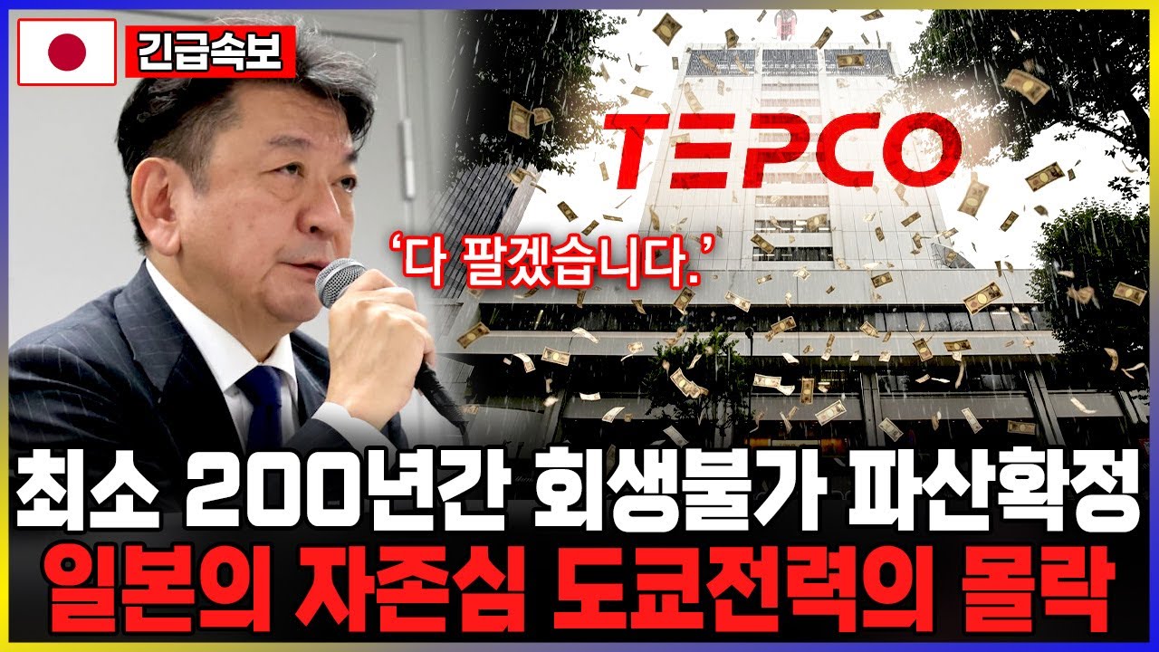 최소 200년간 회생불가 파산확정 일본의 자존심 도쿄전력의 몰락