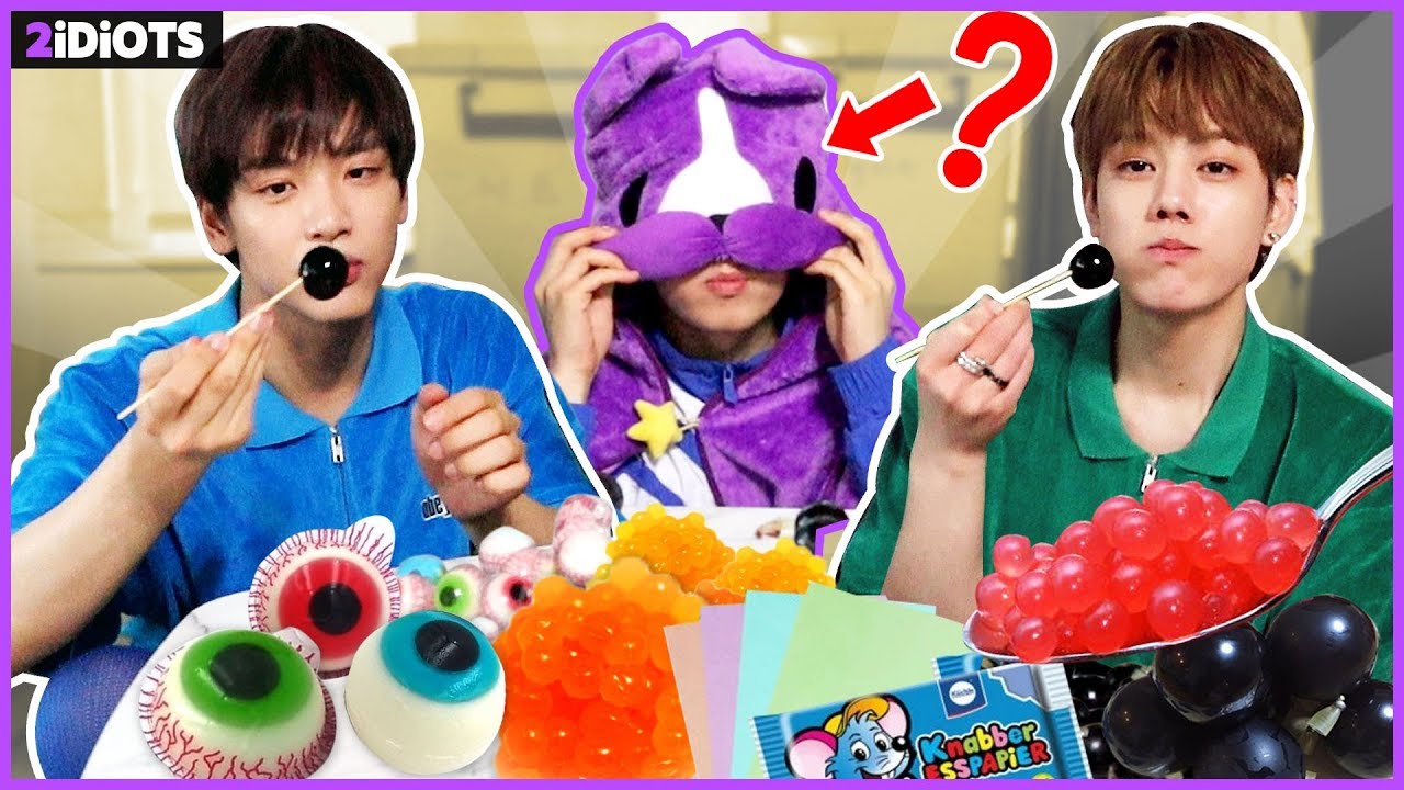 *요즘 난리난* 특이한 젤리 먹방! Weird Jelly Reviewㅣ 눈알젤리 팝핑보바 먹는 색종이 전부 리뷰!!ㅣ두얼간이(2 idiots)ㅣ엔플라잉(N.flying) 재현 차훈