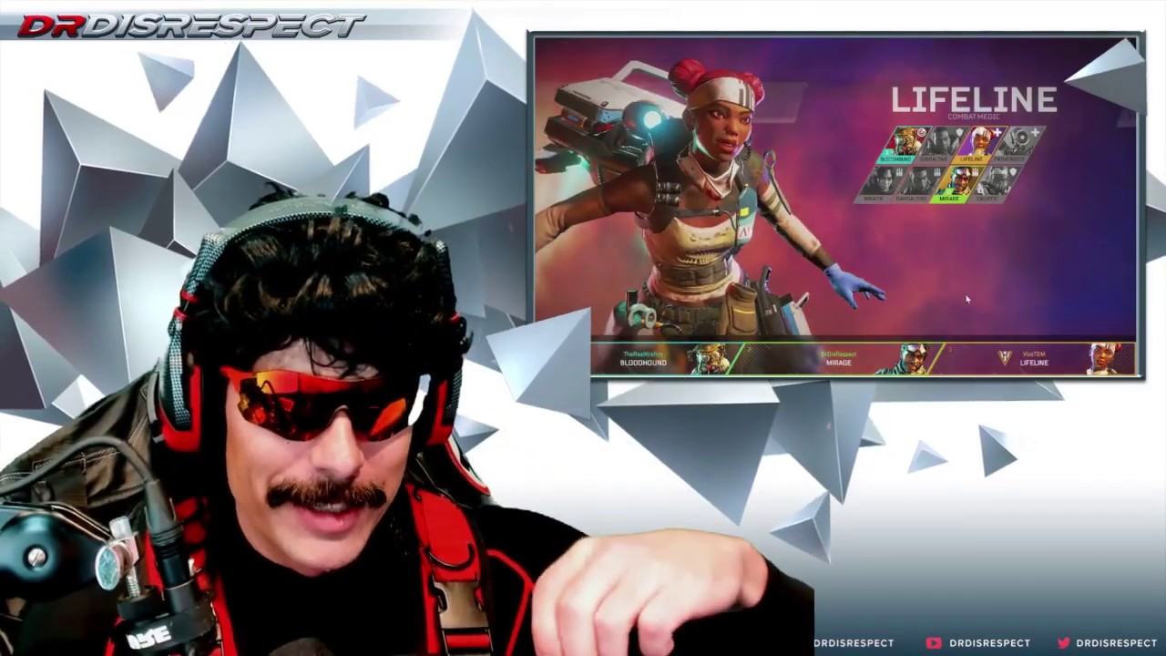 DRDISRESPECT TRYING APEX LEGENDS FOR THE FIRST TIME