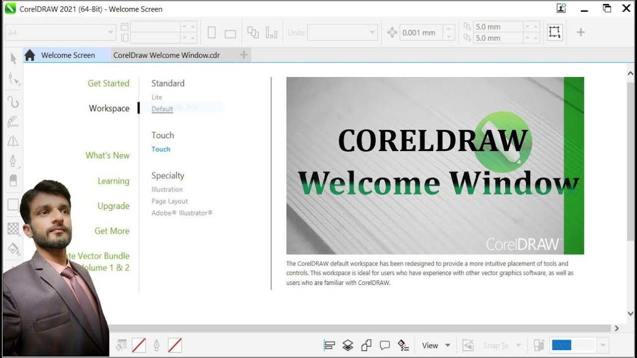 Welcome Screen Tour and Explanation | CorelDraw