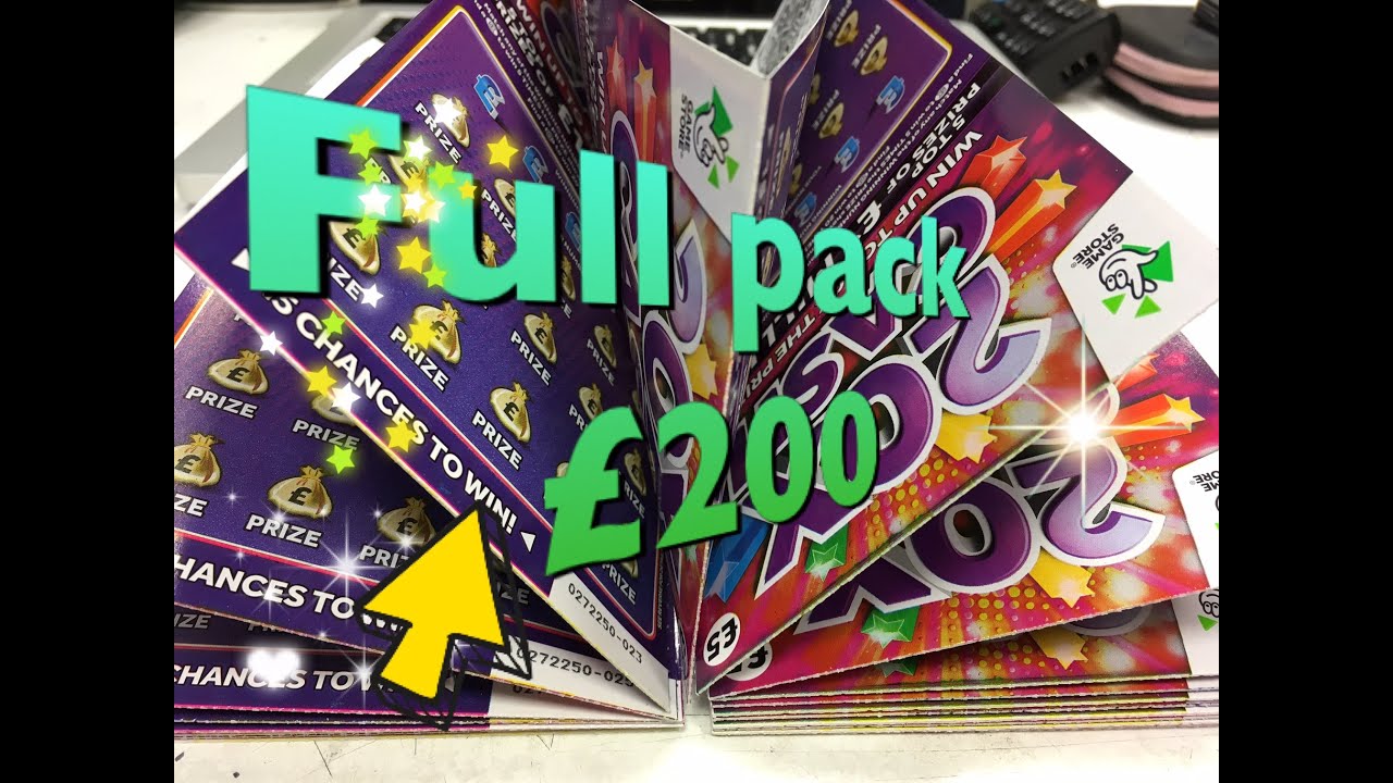Full Pack of 40 20X CASH Scratchcards Round 2