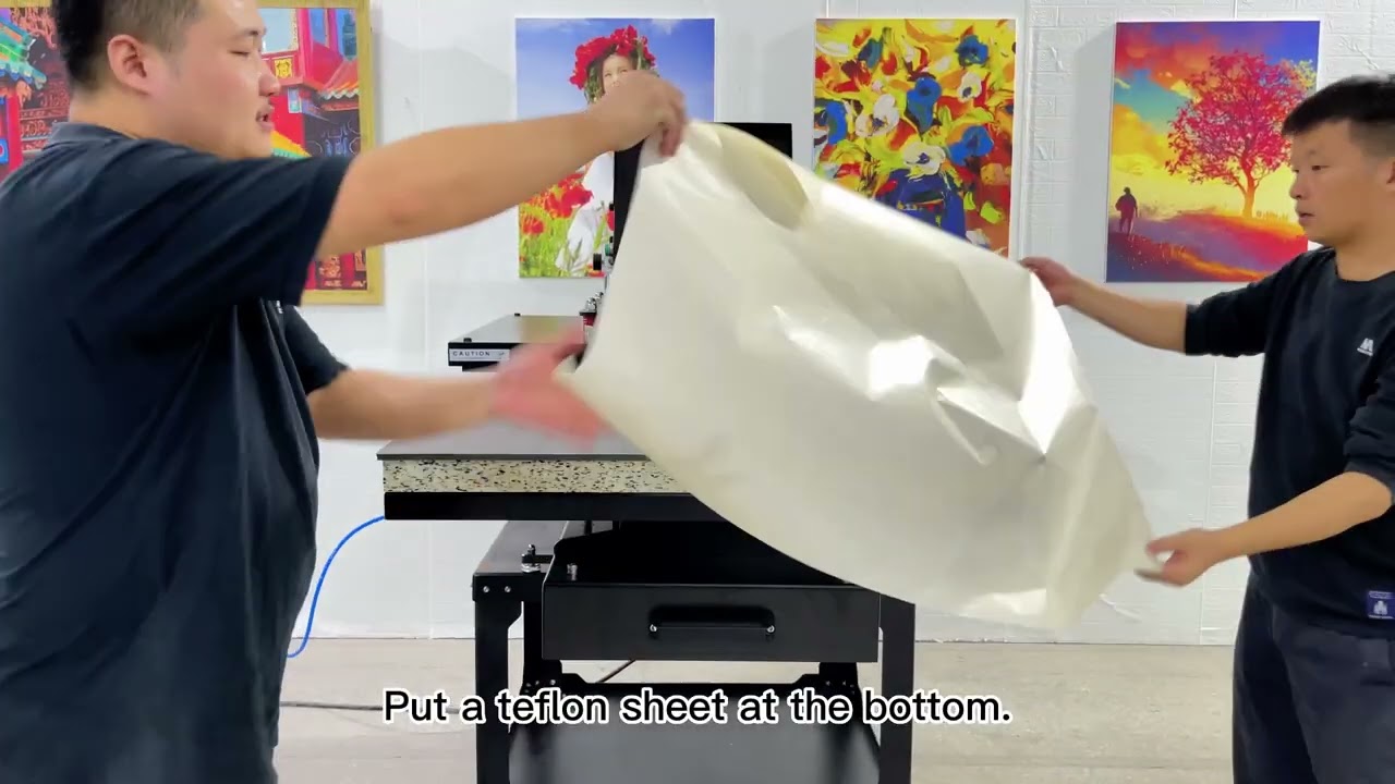 How to Operate Pnuematic 80x100 Draw-out APHD Heat Press