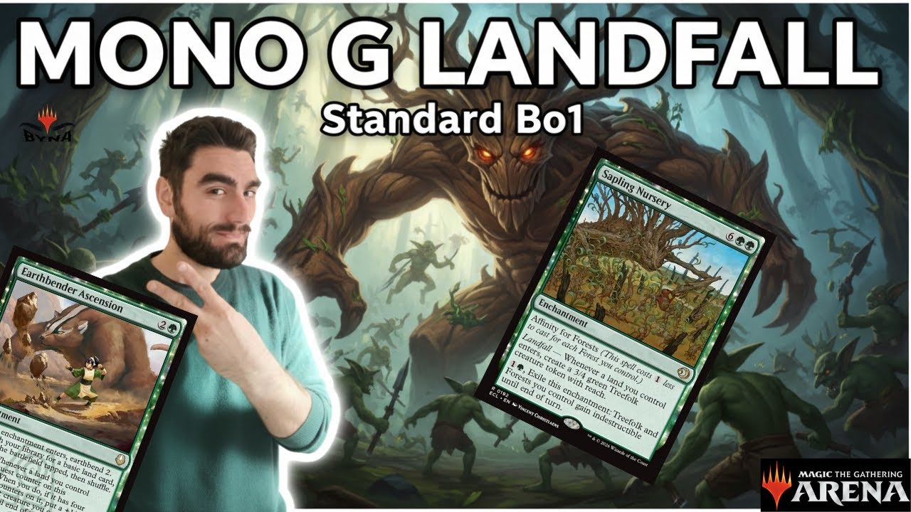 MONO G LANDFALL Standard Bo1 #mtgarena #magic #mtgita #magicthegathering