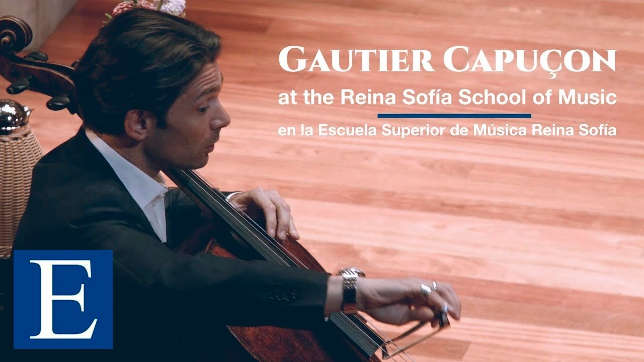 Gautier Capu&ccedil;on at the Reina Sof&iacute;a School of Music