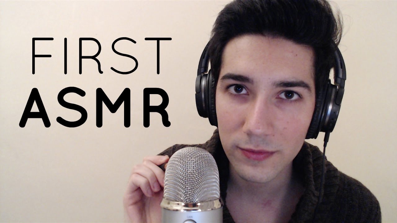 ASMR Mic Brushing and Whispering (First Video)