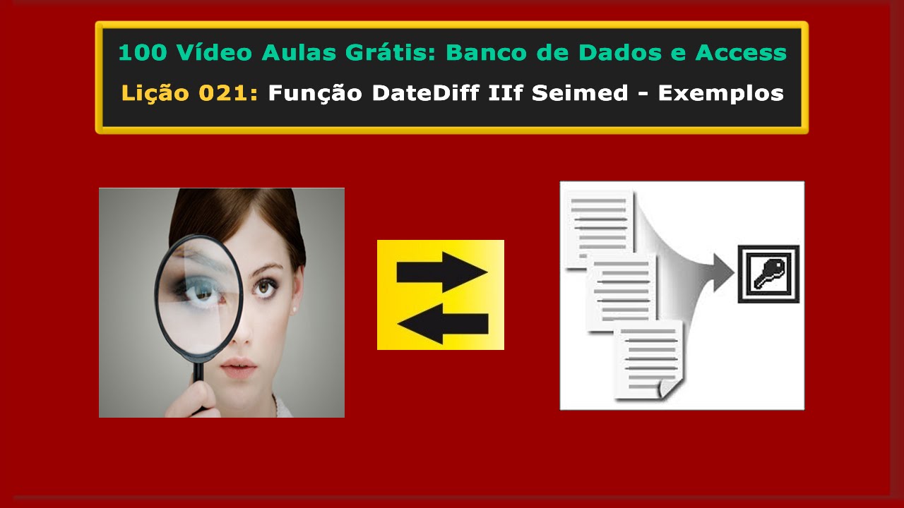 Lição 021 - Curso Gratuito de Access e Banco de Dados - Funções de Data e Hora e IIf SeImed