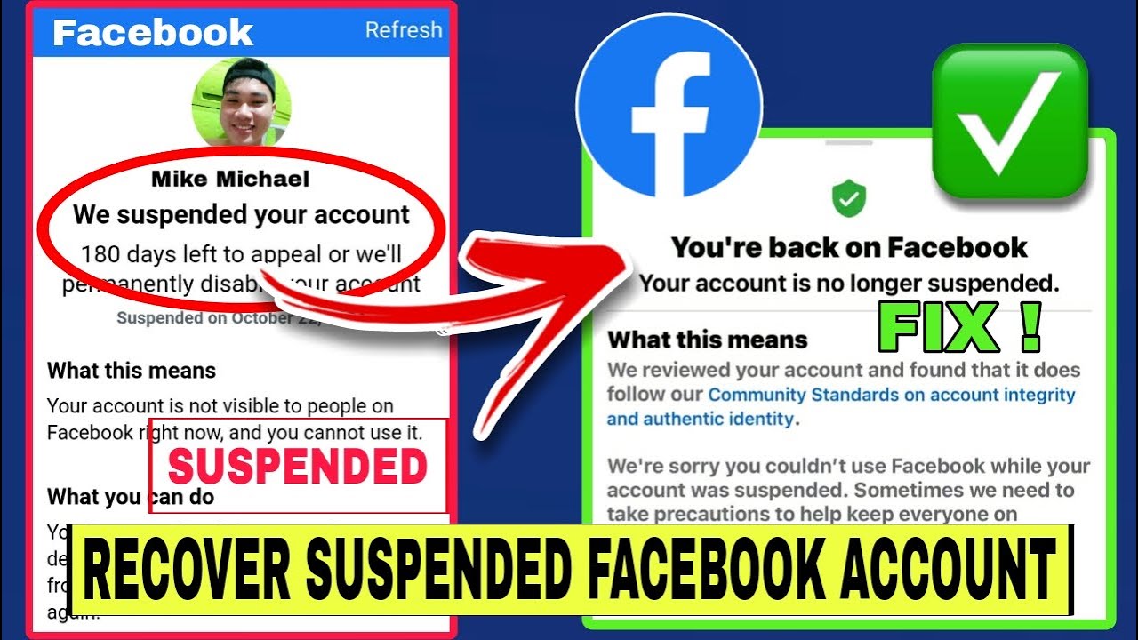 HOW TO RECOVER SUSPENDED FACEBOOK ACCOUNT 2024 | FIX FACEBOOK SUSPENDED ACCOUNT