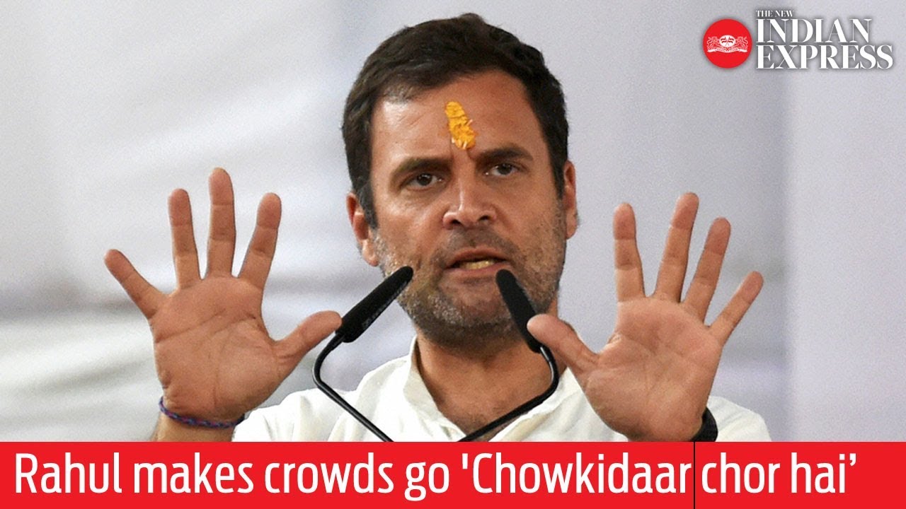 Rahul Gandhi makes crowds go 'Chowkidaar chor hai' in Raebareli