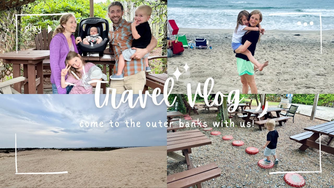 Travel Vlog | Visit the Outer Banks with Us | Jockey’s Ridge State Park + Kill Devil Hills Beach 🌊