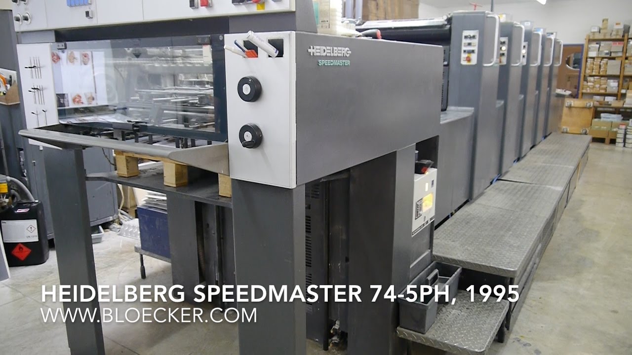 Heidelberg Speedmaster SM 74-5PH, year 1995