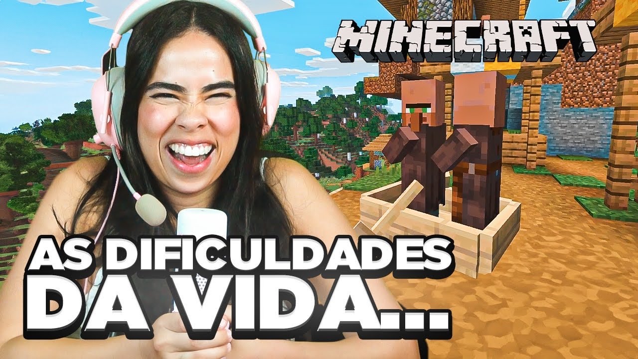 OS VILLAGERS MORAM NA CASA ROSA NO MINECRAFT