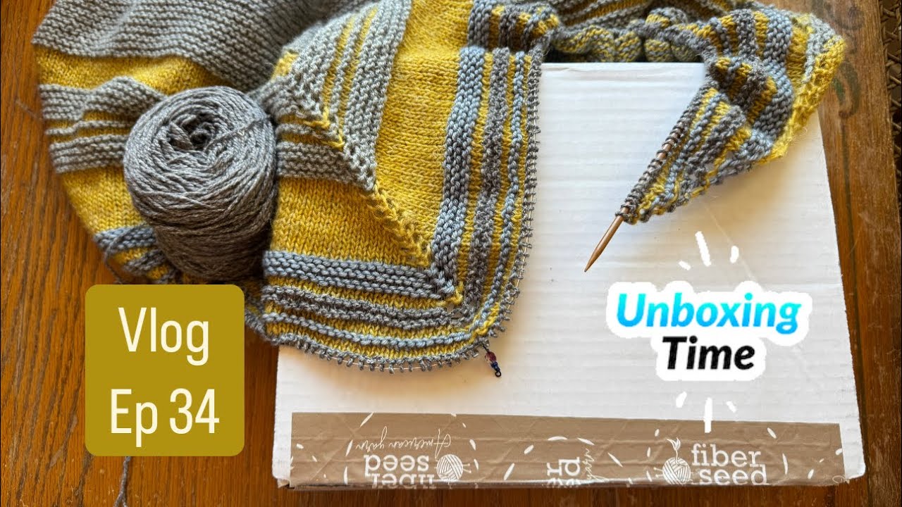 Knitting Podcast / Cozy Lifestyle Vlog Ep 34: Current WIP & Unboxing The Fiber Seed American Yarn
