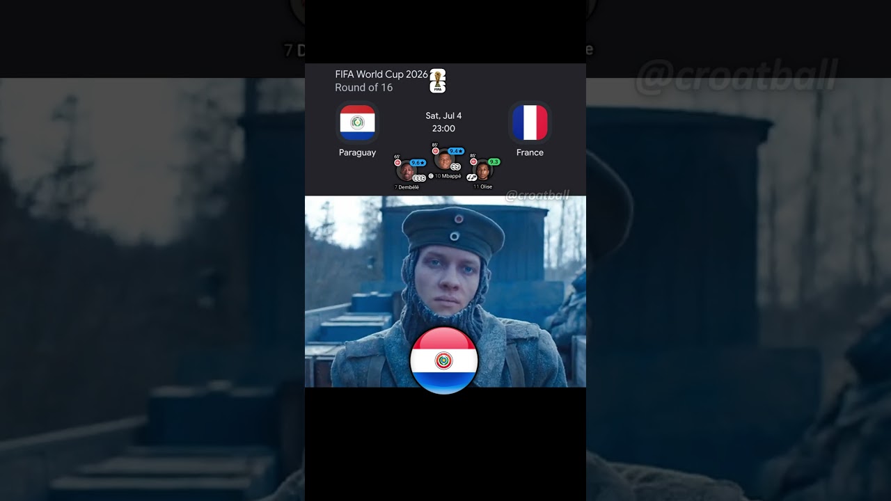 Paraguay vs France | World Cup 2026 Round of 16
