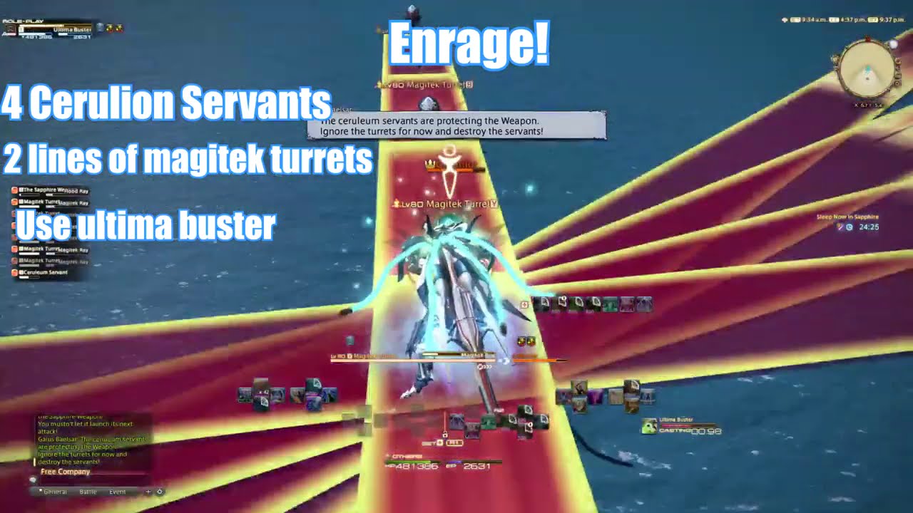 FFXIV Tips and tricks on how to defeat the Sapphire weapon (no spoilers)