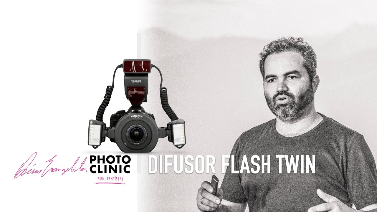 Fotografia Odontológica - como utilizar o flash twin com difusor de papel.