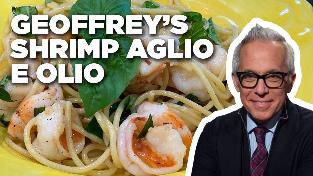 Shrimp and Spaghetti Aglio e Olio with Geoffrey Zakarian | The Kitchen | Food Network