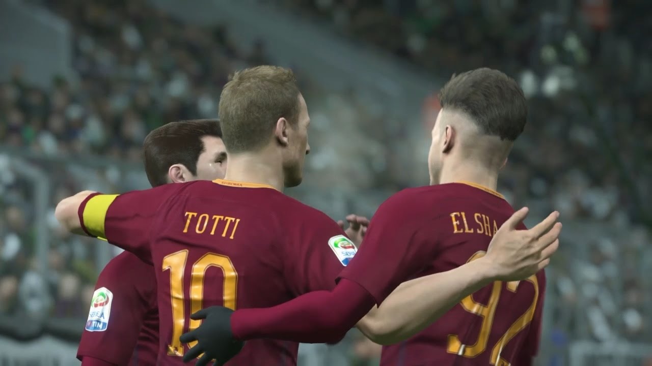 PES 2017 (Juventus F.C. vs A.S. Roma Gameplay)