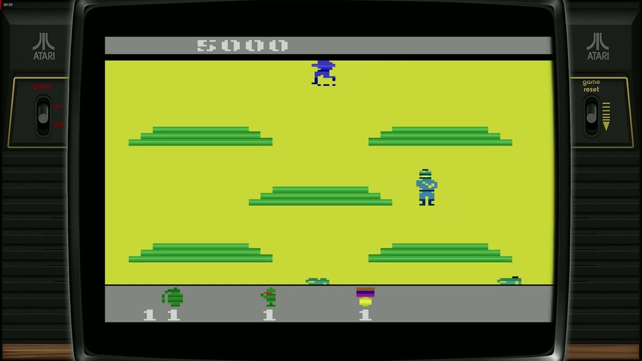 Commando (Atari 2600) – Classic Run and Gun Jungle Warfare | Retro Gameplay