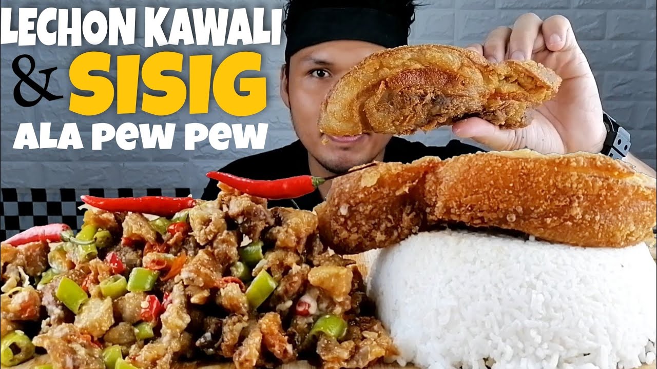 LECHON KAWALI + SPICY CRISPY SISIG ALA PEW PEW | PUTOK BATOK | MUKBANG PHILIPPINES @bobbyrocky642