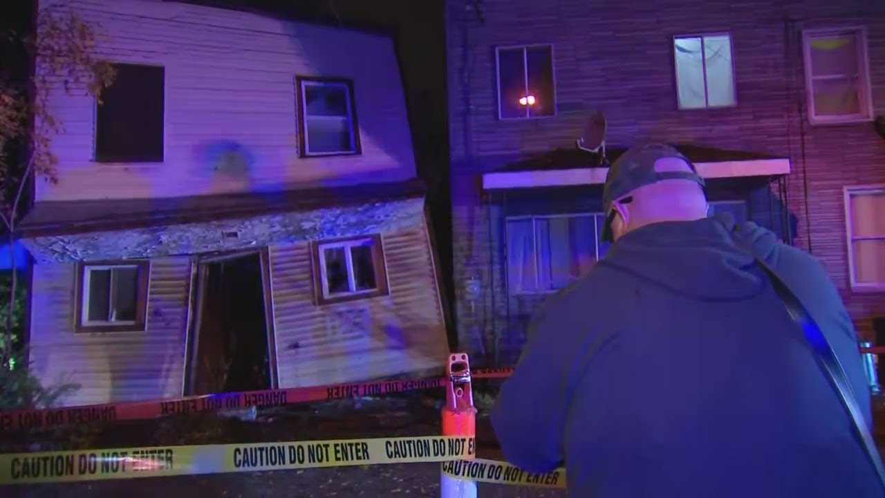 House collapsing due to weather, landslide in North Braddock