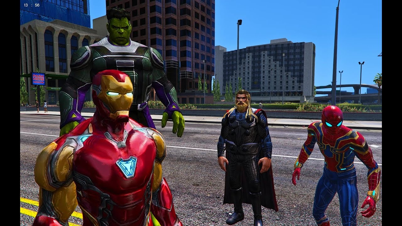 GTA 5 - Avengers vs. Thanos Part 2