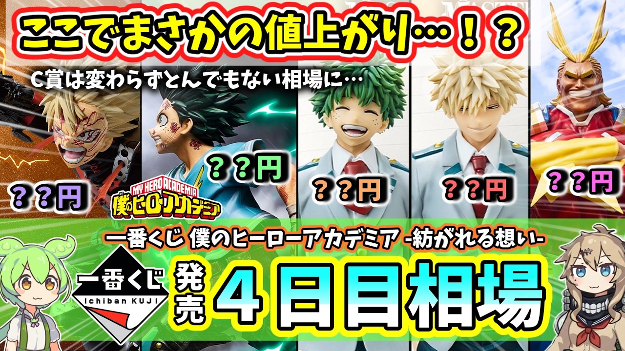 【4日目相場】一番くじ ヒロアカ 僕のヒーローアカデミア  紡がれる想い  相場 フィギュア
