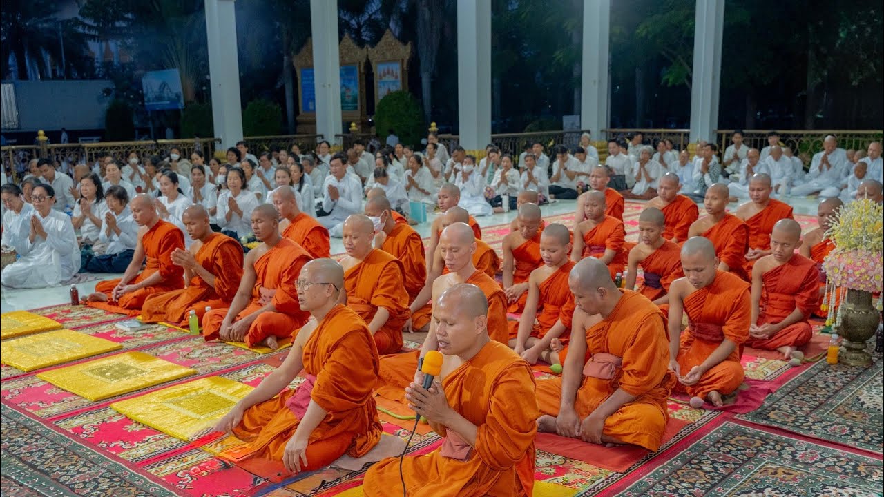 កម្មវិធីថ្ងៃសីលធ្វើបទនមស្ការ សាមាធិ ចម្រើនព្រះបរិត្ត សម្ដែងព្រះធម៌ទេសនាជ្រះថ្លាអនុមទនាបុណ្យ🌸🙏🌸