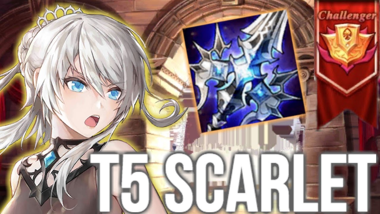 King's Raid | T5 SCARLET in CHALLENGER PVP!