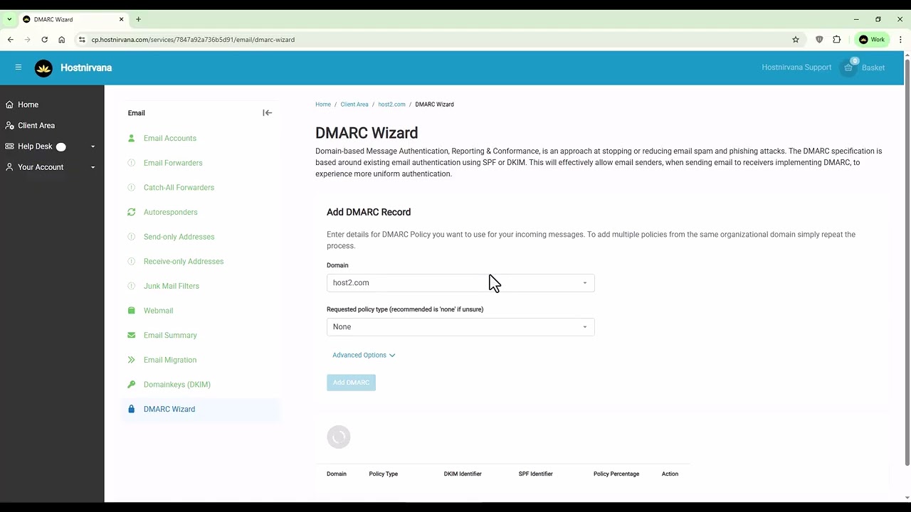 How to add DKIM, DMARC and SPF record in Hostnirvana hosting ?