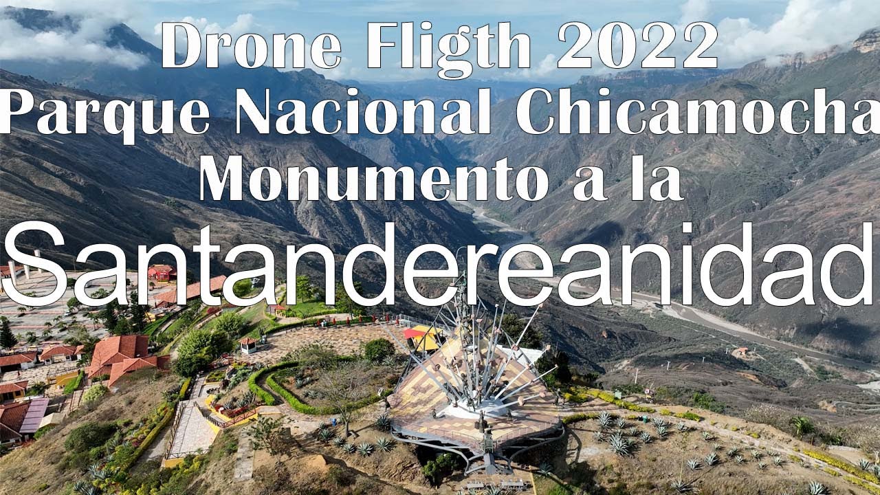 Chicamocha National Park - Santandereanidad Monument Santander, Colombia Drone 2022