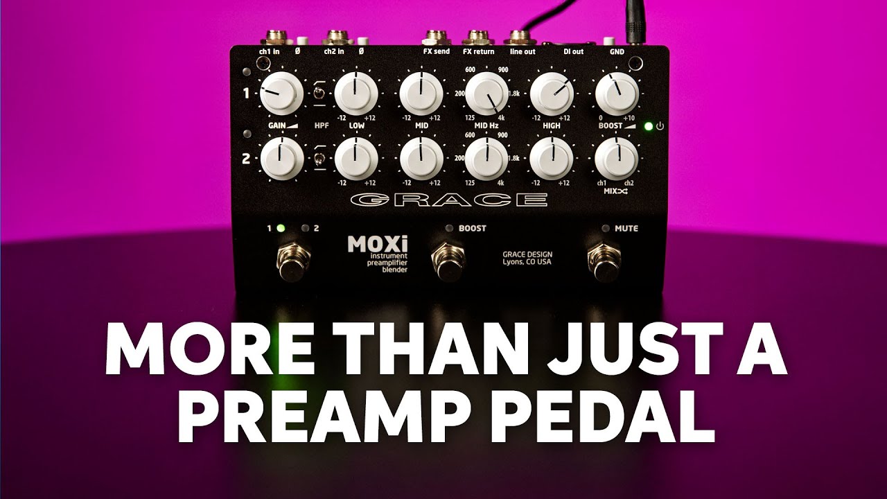 Grace Design MOXi Acoustic Instrument Preamp Pedal Overview