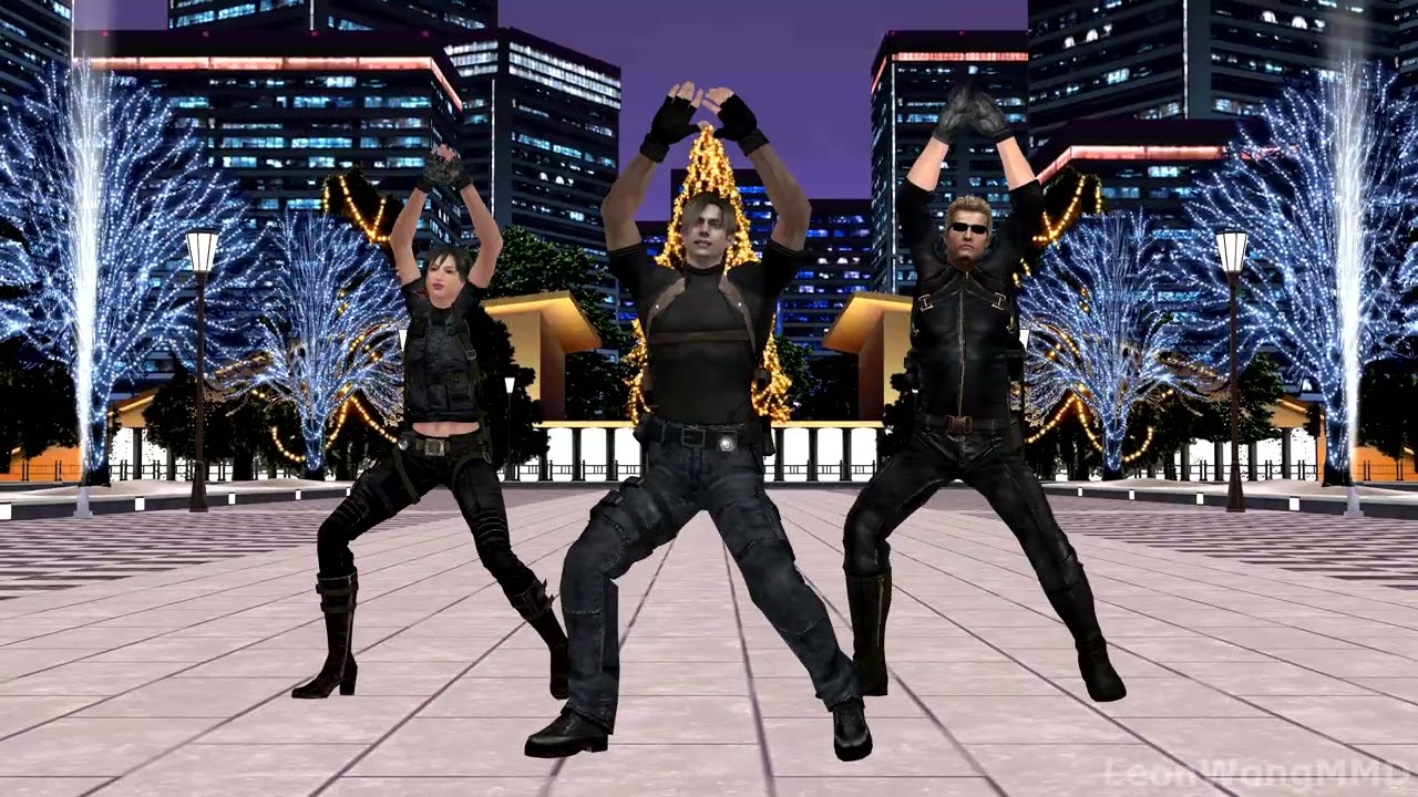 [MMD] Tyla Water - Leon Kennedy, Ada Wong, Albert Wesker dance Resident Evil バイオハザード レオン・スコット・ケネディ