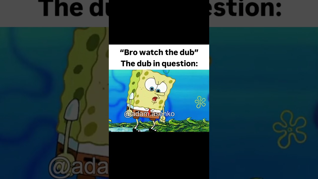 Yall adore the SpongeBob dubs but i dont know why 🤷&zwj;♂️ #anime #voiceactor #spongebob
