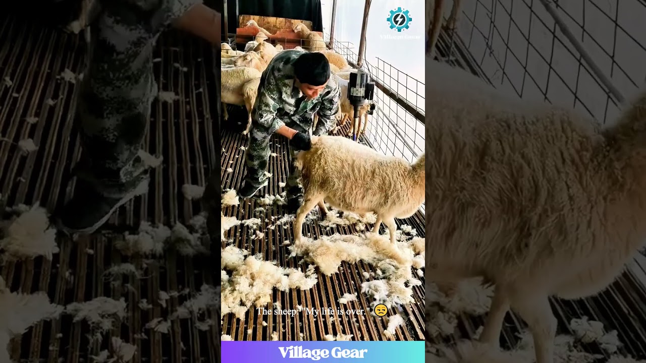 That Sheep's Face is a Whole MOOD! 😂 He is SO DONE With Haircut Day! This is Hilarious! #sheep