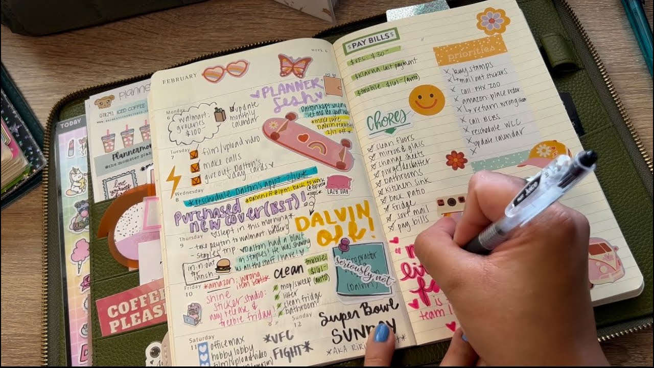 Backplan 2/6-2/19: Moleskine Weekly Planner