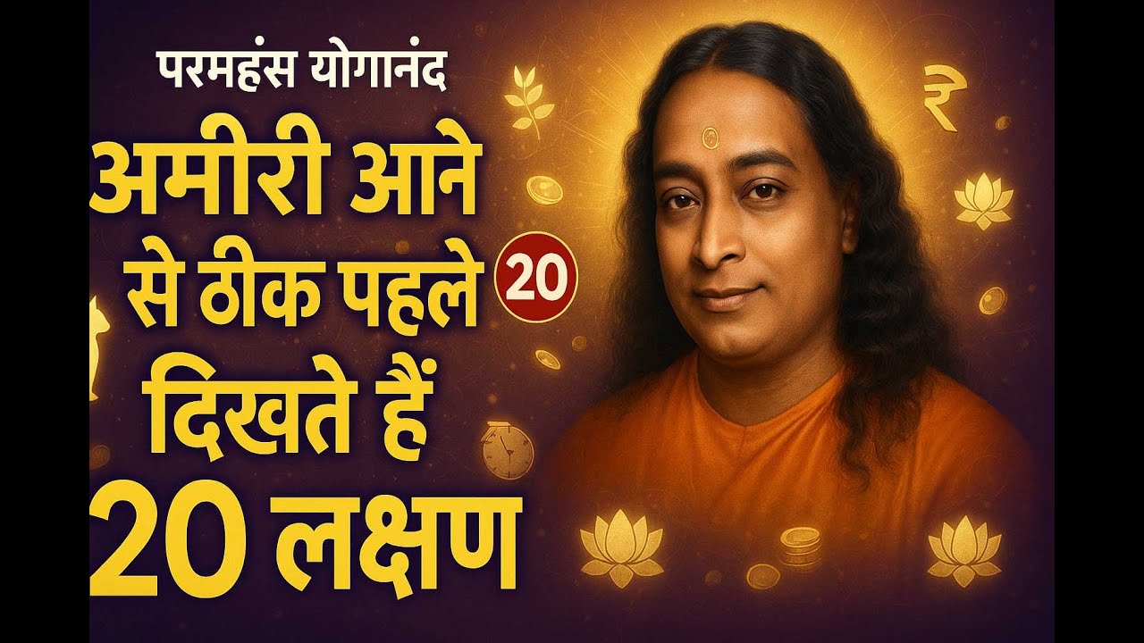 अमीरी आने से ठीक पहले दिखते हैं ये 20 लक्षण | Paramahansa Yogananda Secret Signs of Wealth