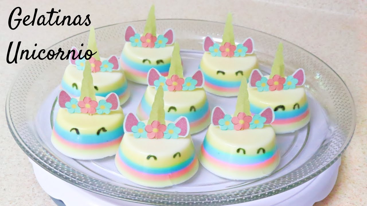 🦄 Gelatinas de unicornio bien económicas y ricas para fiesta | SABOR LECHE CONDENSADA