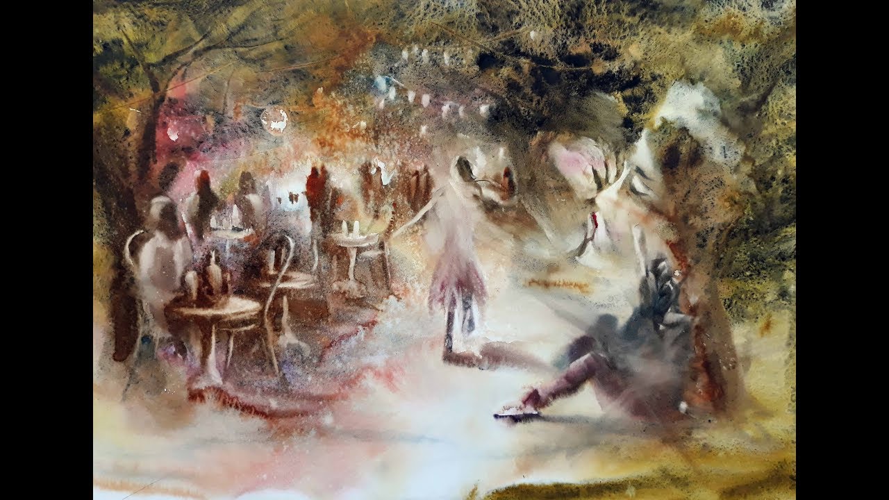 video peinture, Véronique Legros-Sosa,  chanson Theozed, poeme roman Arthur Rimbeau
