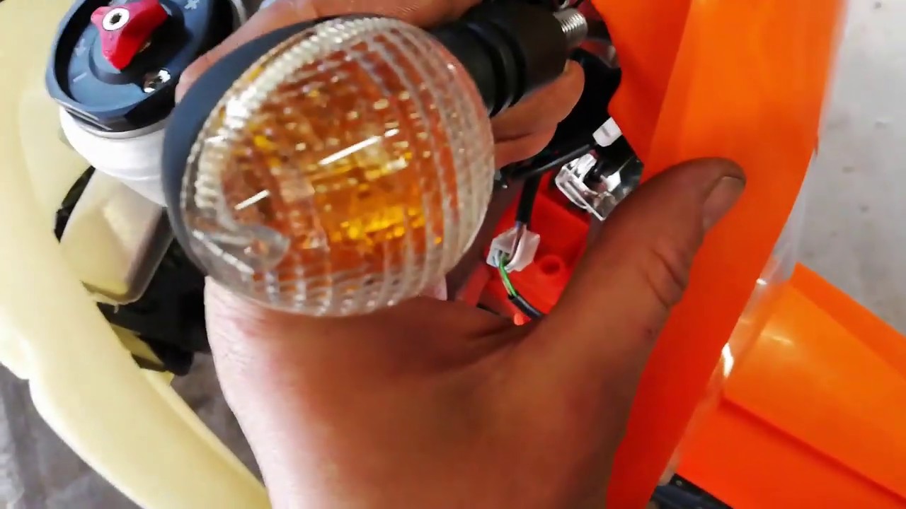 KTM EXC indicators and wiring installation