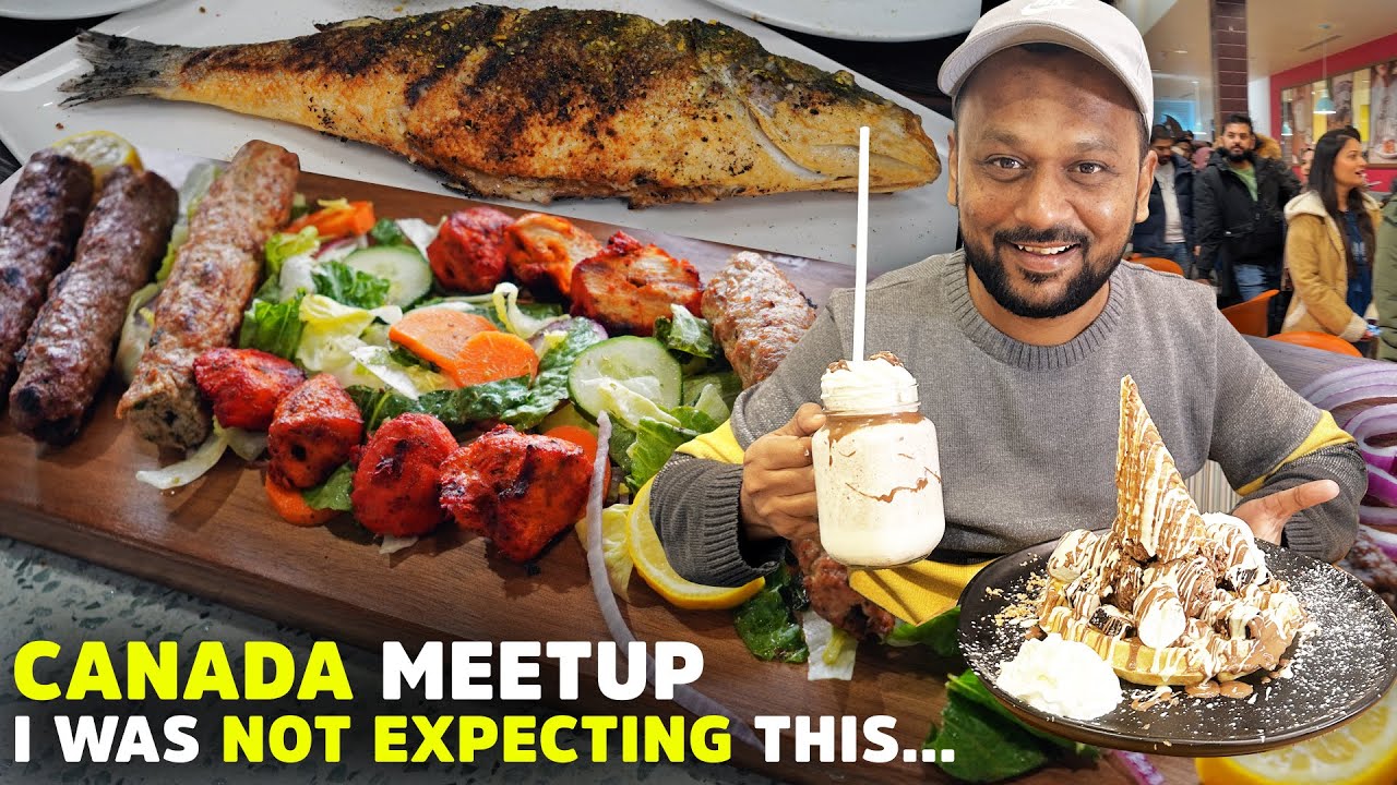 MEETUP IN CANADA AT D SPOT | Egyptian Seafood, Poutine & The Kebab | Divide & Conquer | Amazing Food