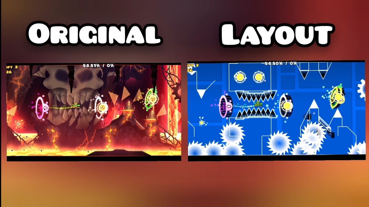 Apocalyptic Trilogy by APTeam Original vs Layout - Geometry Dash