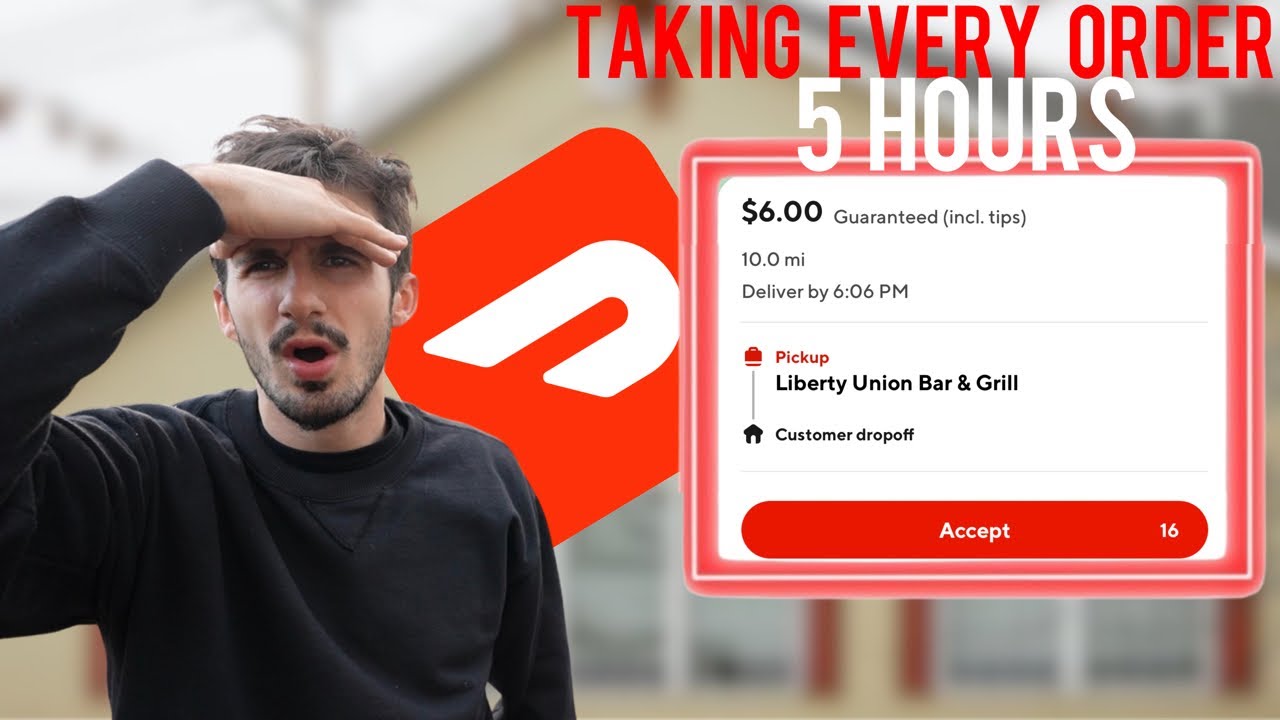 Taking EVERY Doordash Order For 5 Hours Straight