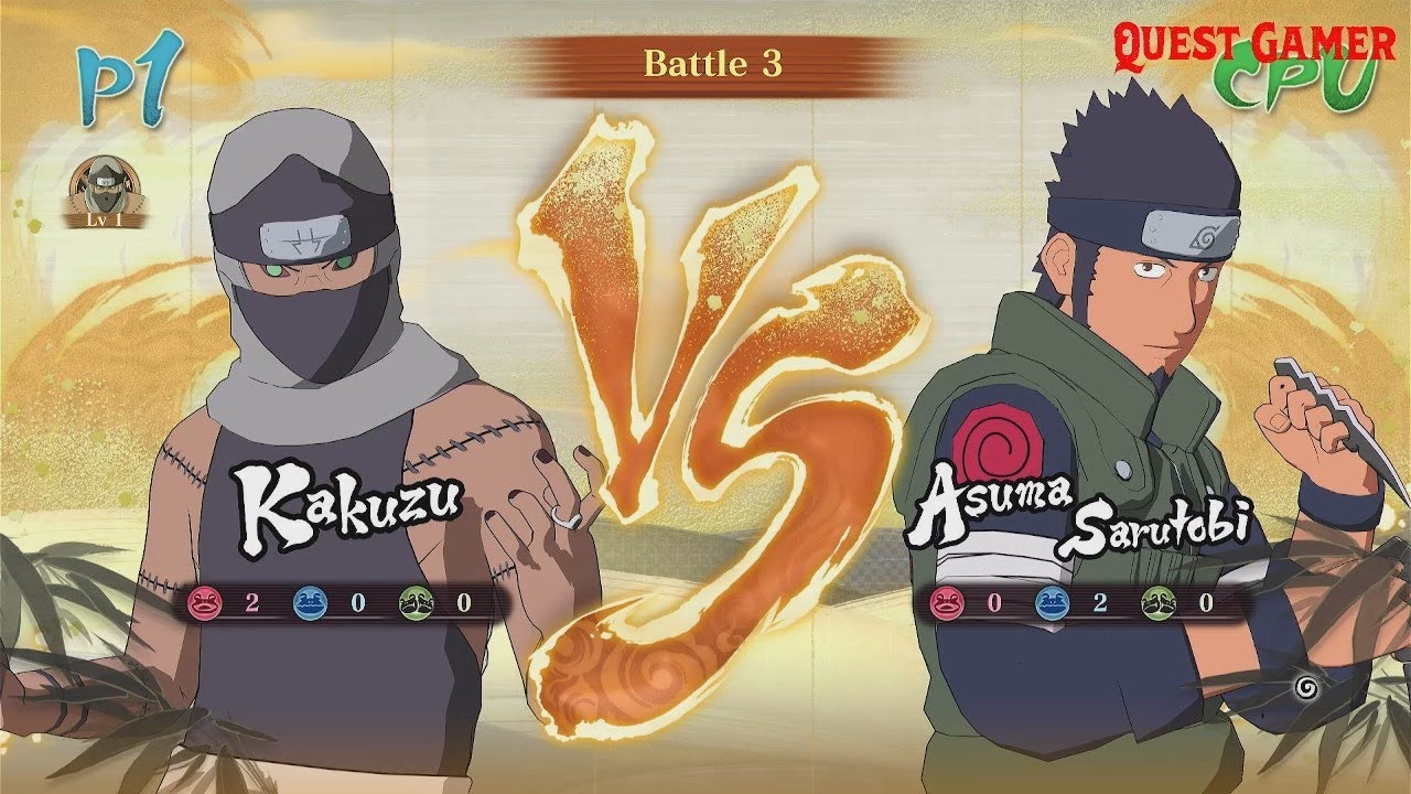 Kakuzu Vs Asuma Sarutobi