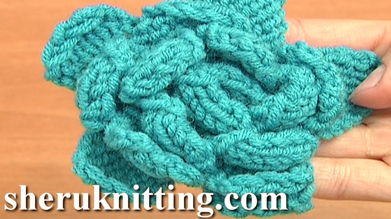 Easy to Knit Rose Flower Tutorial 23 Knitted Flower Patterns