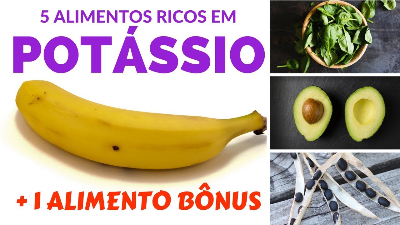 5 ALIMENTOS RICOS EM POTÁSSIO